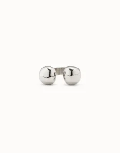 Anillo bolas bañado en plata de ley