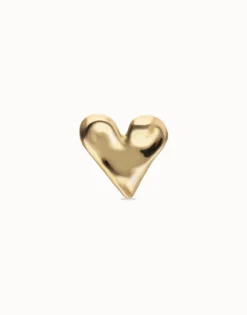 Anillo maxi bañado en oro 18k con forma de corazón