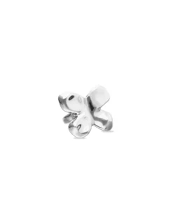Anillo maxi bañado en plata de ley con forma de mariposa