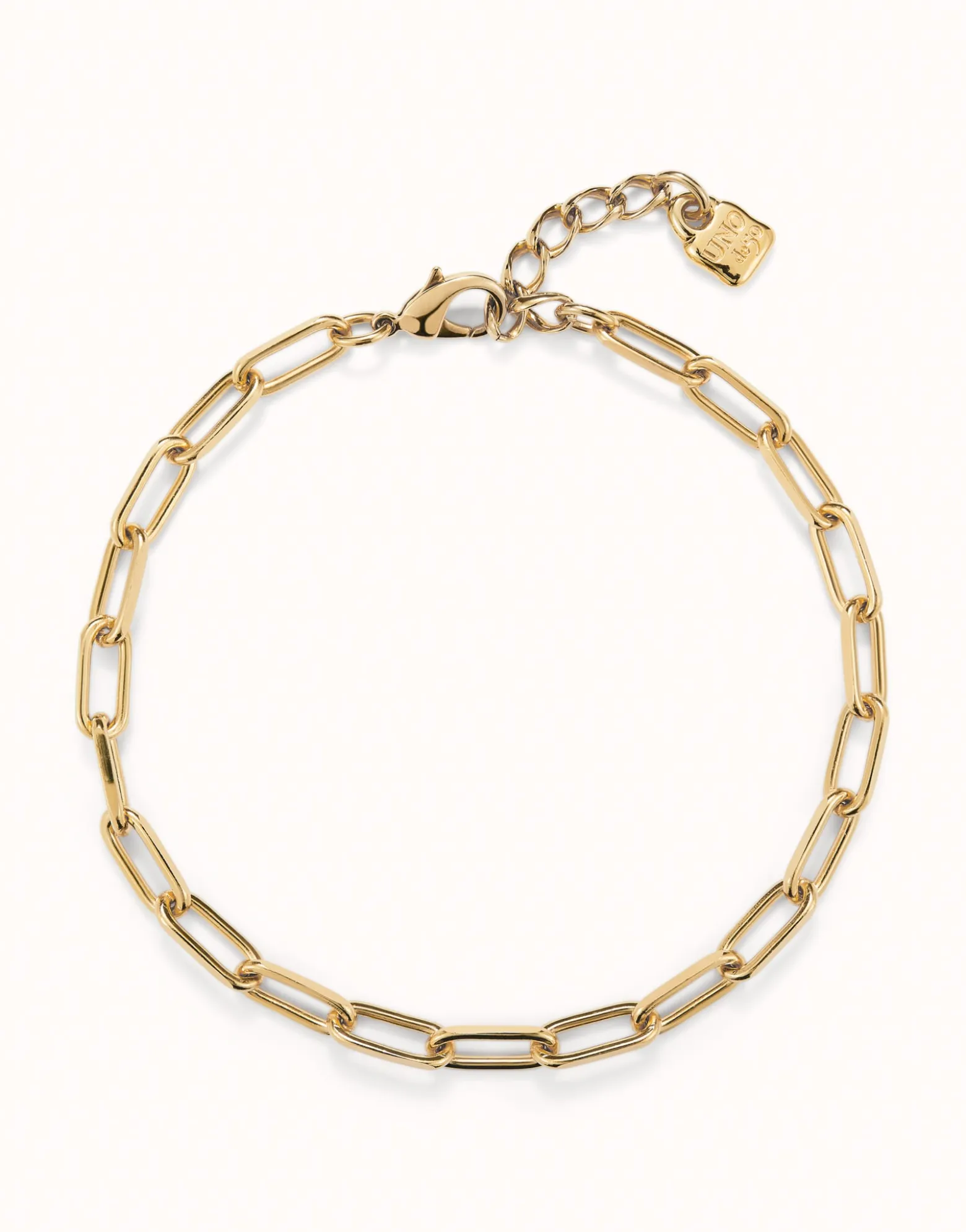 Cadena bañada en oro 18k con eslabones