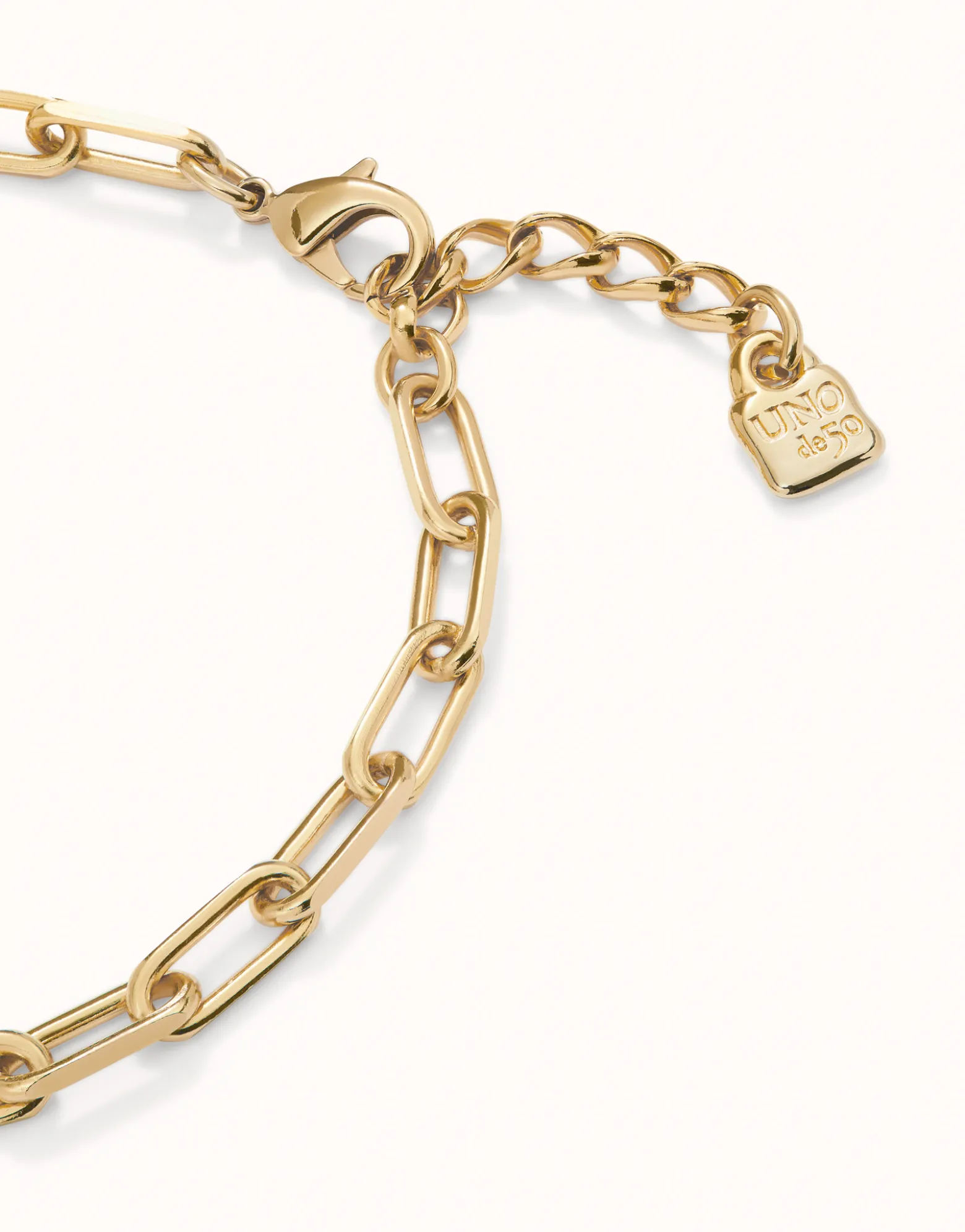 Cadena bañada en oro 18k con eslabones
