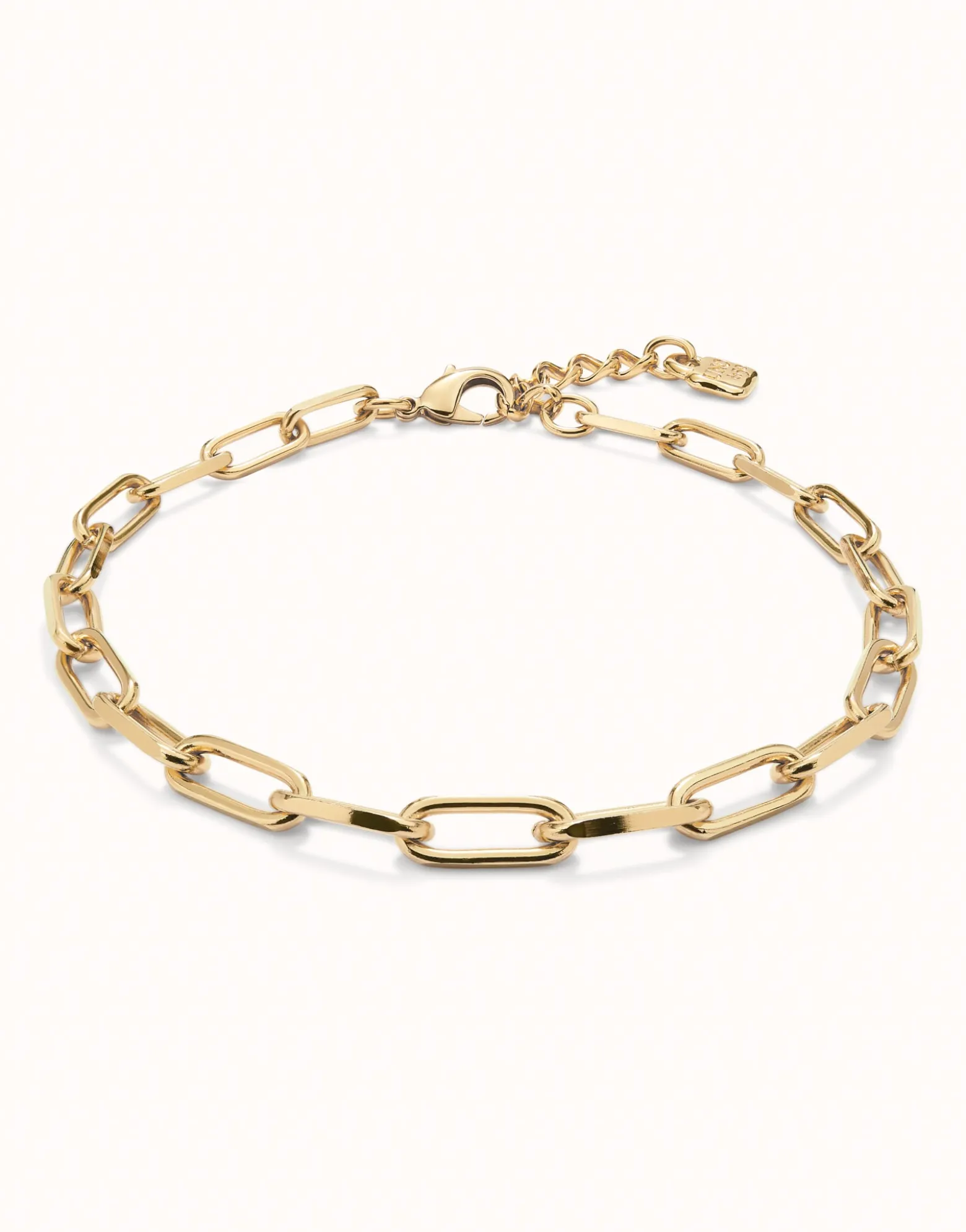 Cadena bañada en oro 18k con eslabones