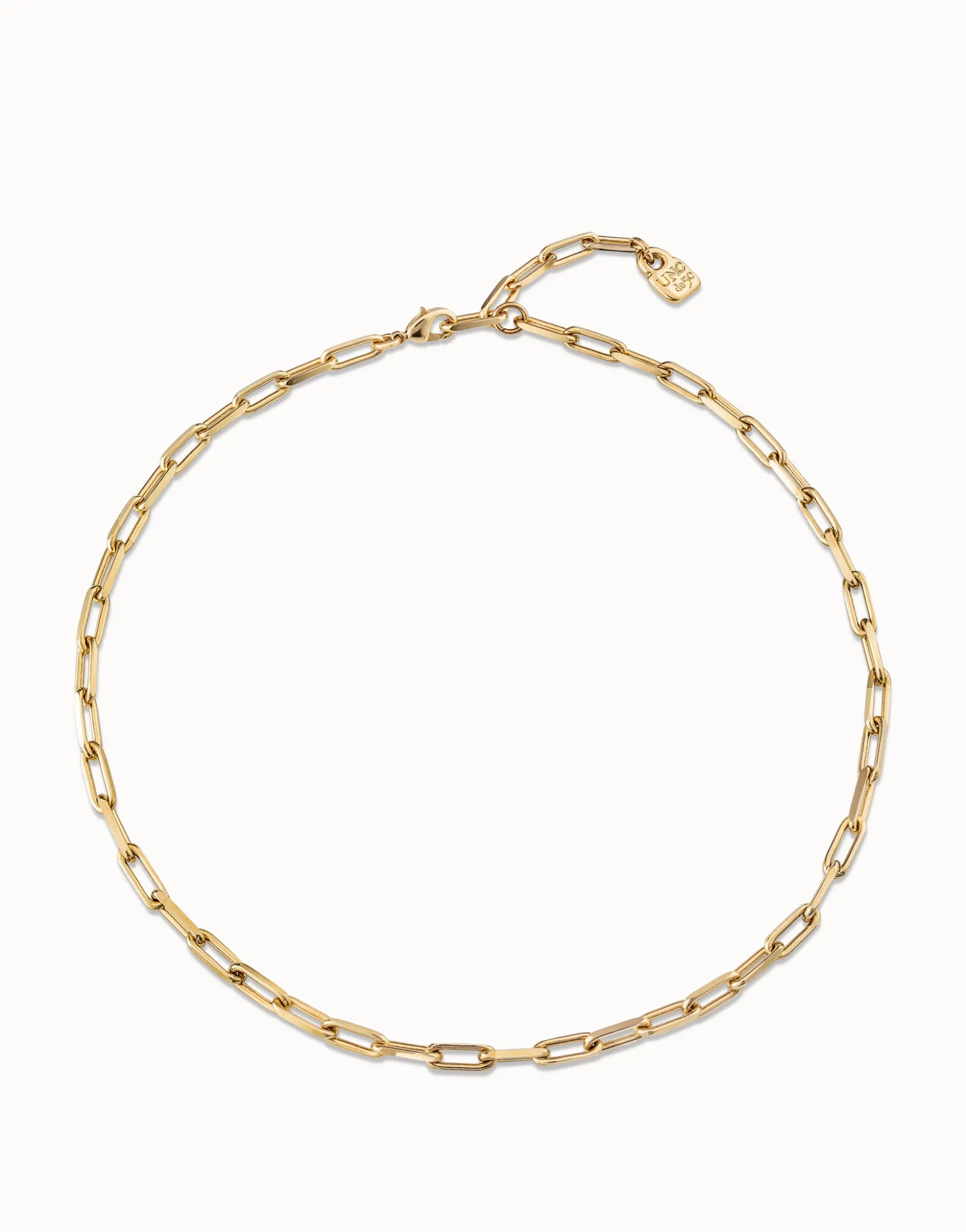 Cadena corta bañado en oro de 18k