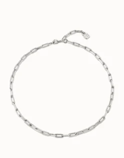 Cadena corta bañado en plata de ley