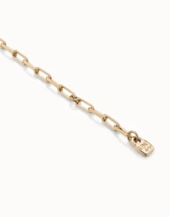 Cadena larga bañada en oro de 18k