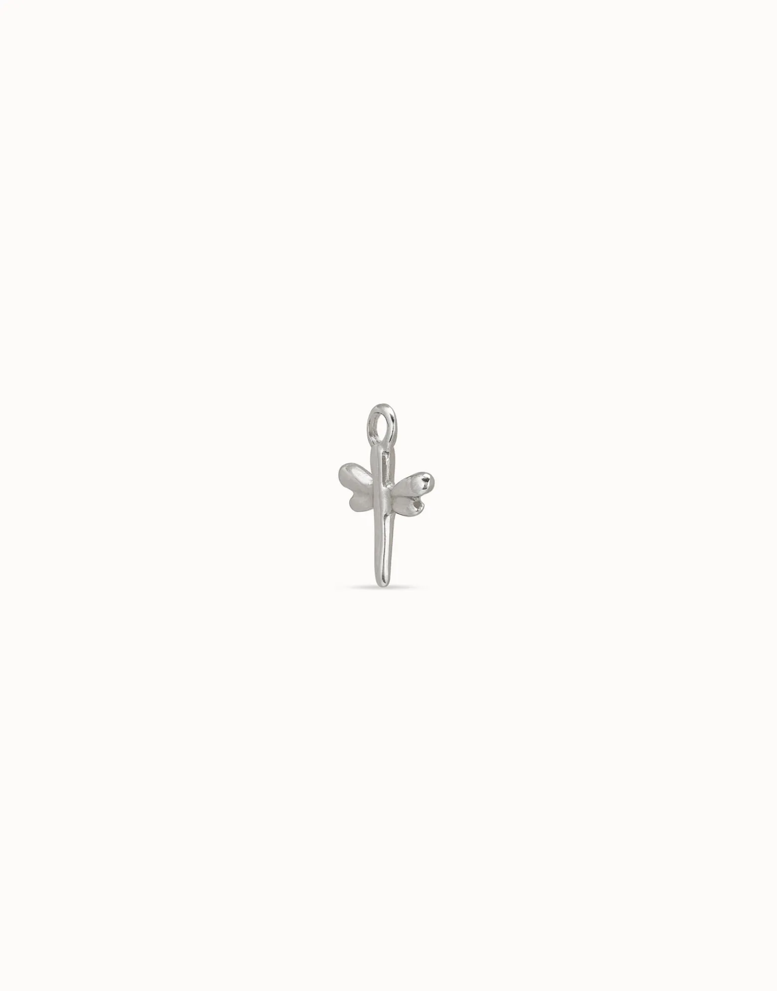 Charm de piercing bañado en plata de ley de libélula