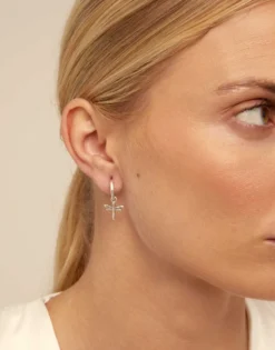Charm de piercing bañado en plata de ley de libélula