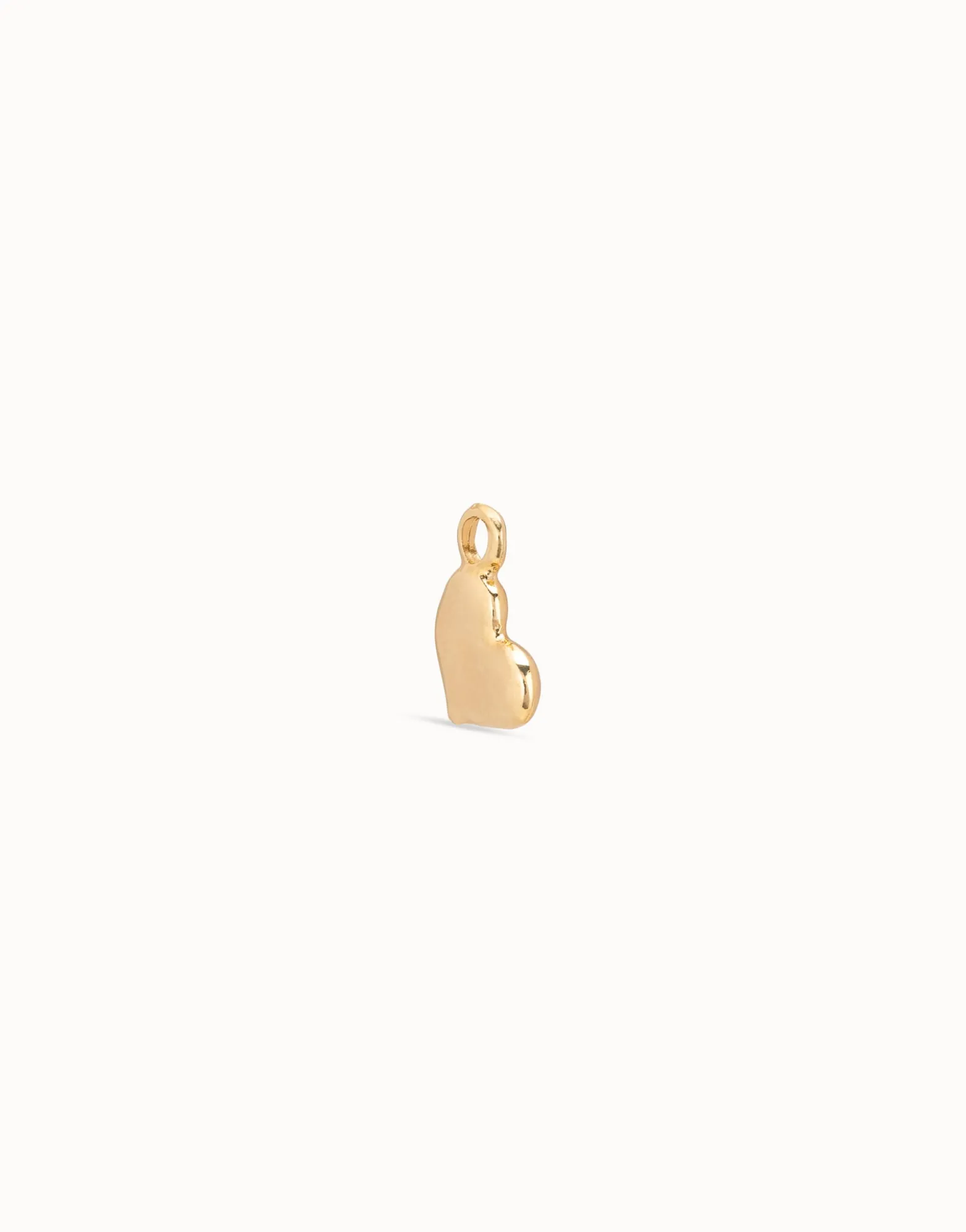 Charm Piercing corazon bañado en oro para mujer