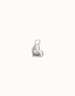 Charm Piercing corazon bañado en plata de ley para mujer