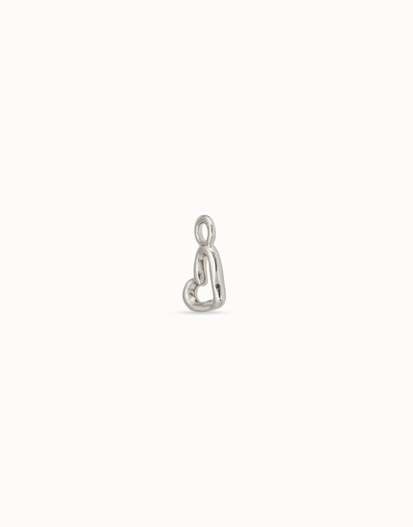 Charm Piercing Mini corazon bañado en plata de ley mujer