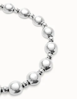 Colgante de combinación de bolas bañado en plata de ley