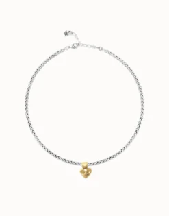Collar bañado en oro 18k con detalle de corazón pequeño