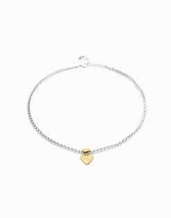 Collar bañado en oro 18k con detalle de corazón pequeño