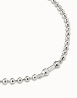 Collar corto bañado en plata de ley