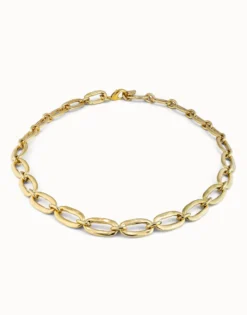 Collar de eslabones bañado en oro de 18k