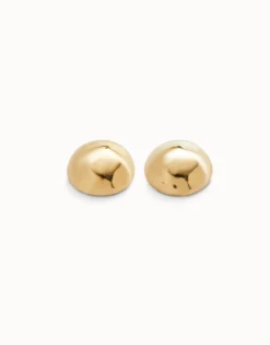 Pendientes bañados en oro 18k en forma de bola