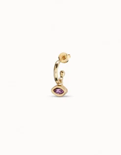 Piercing bañado en oro de 18k de aro