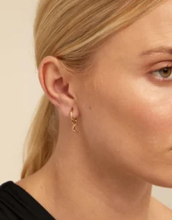 Piercing bañado en oro de 18k de aro