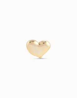 Piercing bañado en oro de 18k de corazón