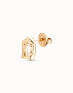 Piercing bañado en oro de 18k de herradura