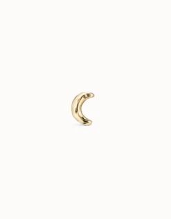 Piercing bañado en oro de 18k de luna