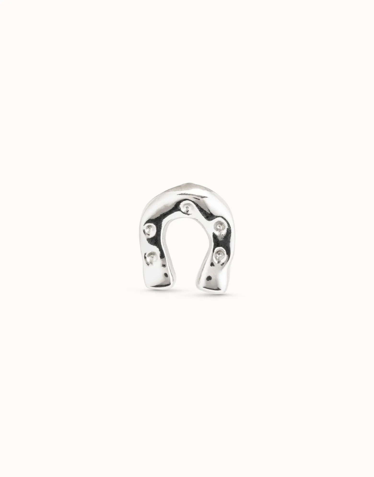 Piercing bañado en plata de ley de herradura