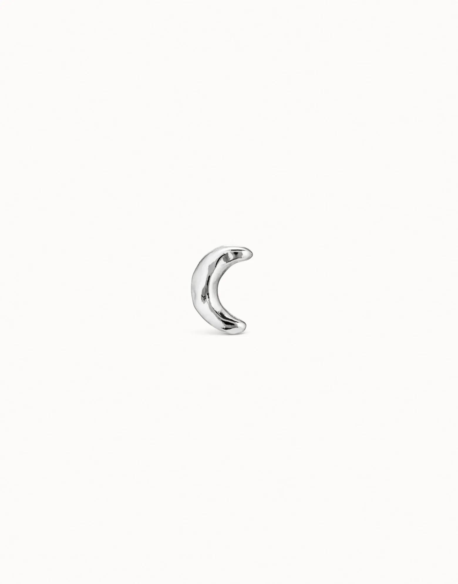 Piercing bañado en plata de ley de luna