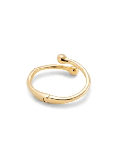 Pulsera bañada en oro 18k con muelle interior
