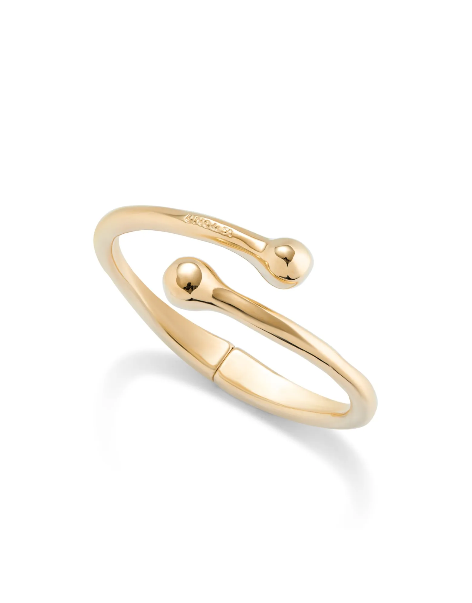 Pulsera bañada en oro 18k con muelle interior
