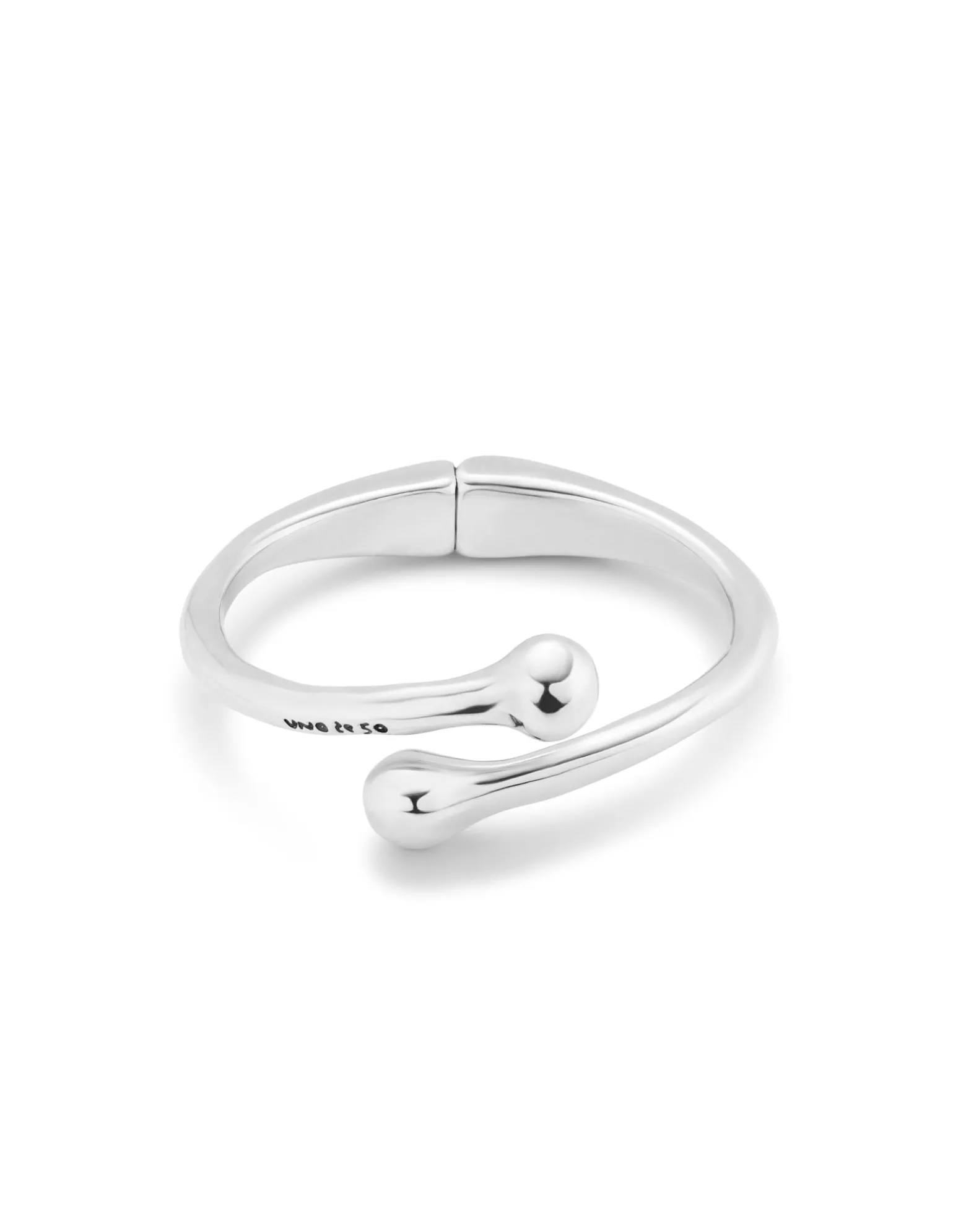 Pulsera bañada en plata con muelle interior