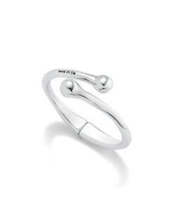 Pulsera bañada en plata con muelle interior