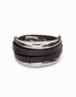 Pulsera bañada en plata de ley