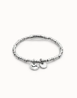 Pulsera bañada en plata de ley con Charms Integrados