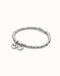 Pulsera bañada en plata de ley con Charms Integrados