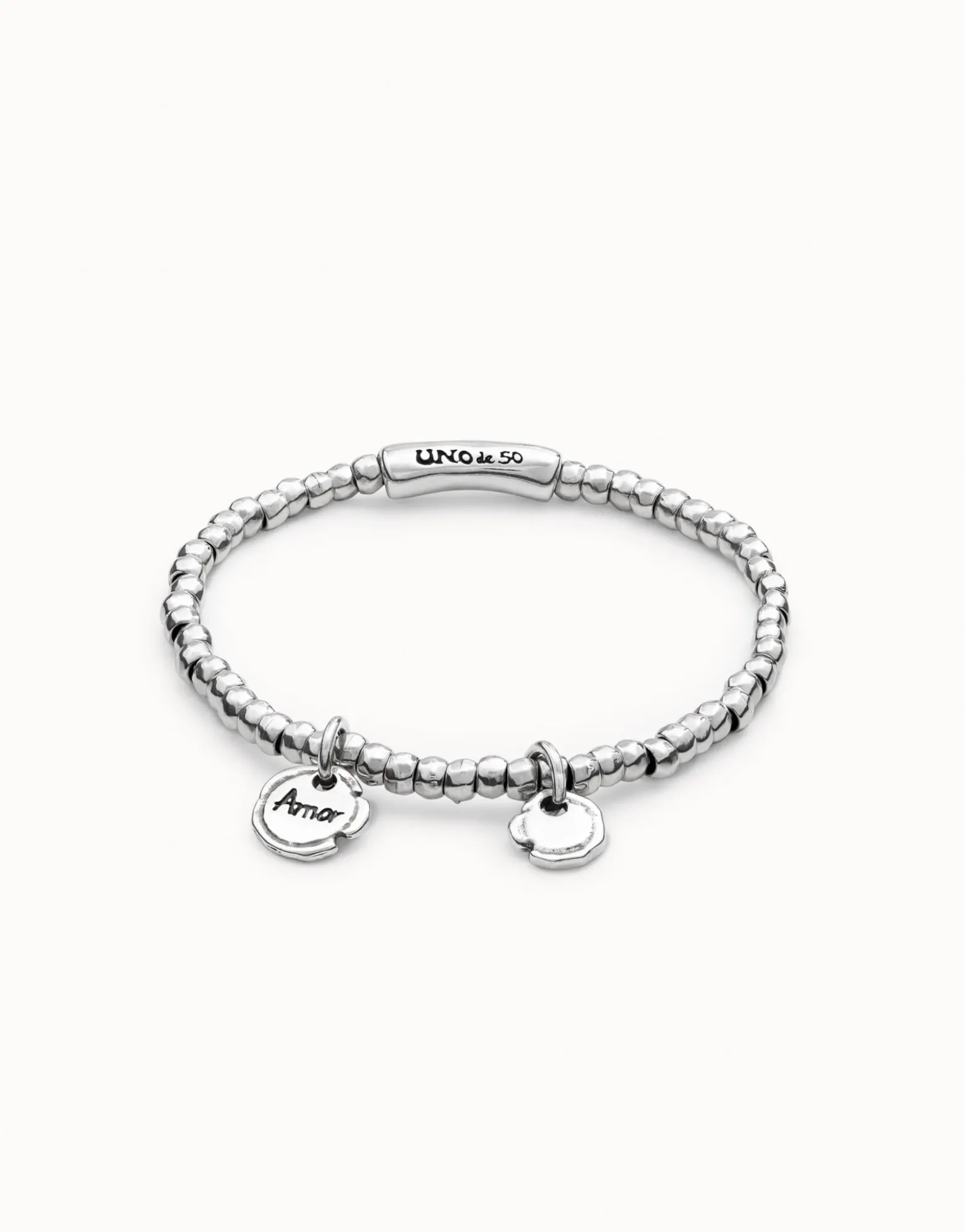 Pulsera bañada en plata de ley Multicharms para mujer