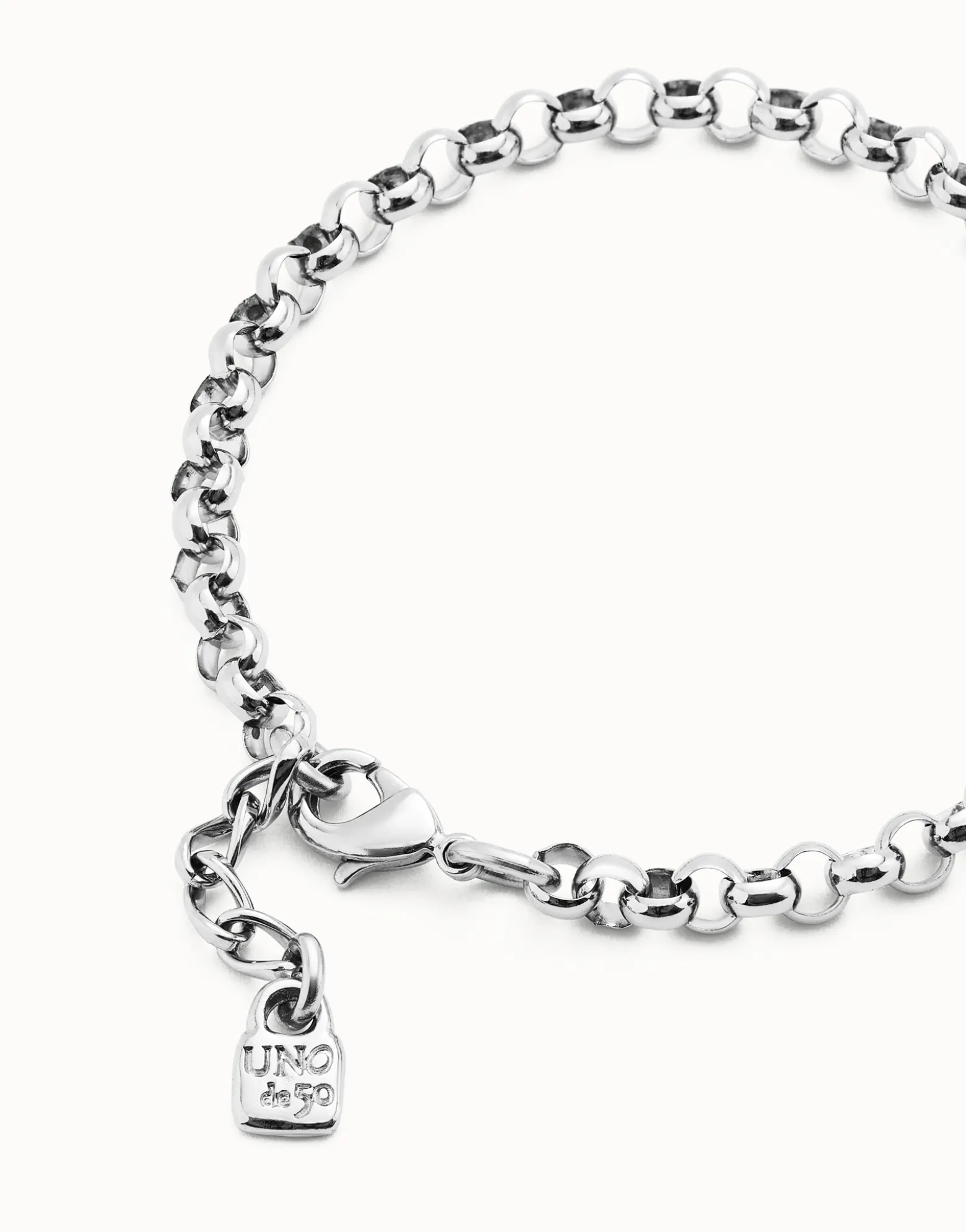 Pulsera cadena bañadas en plata de ley