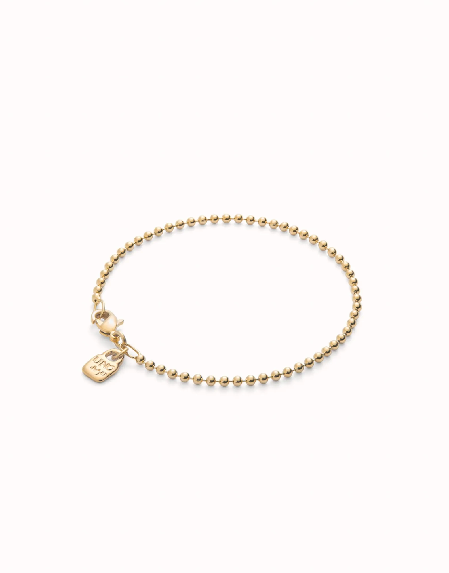 Pulsera con bolas bañada en oro de 18k