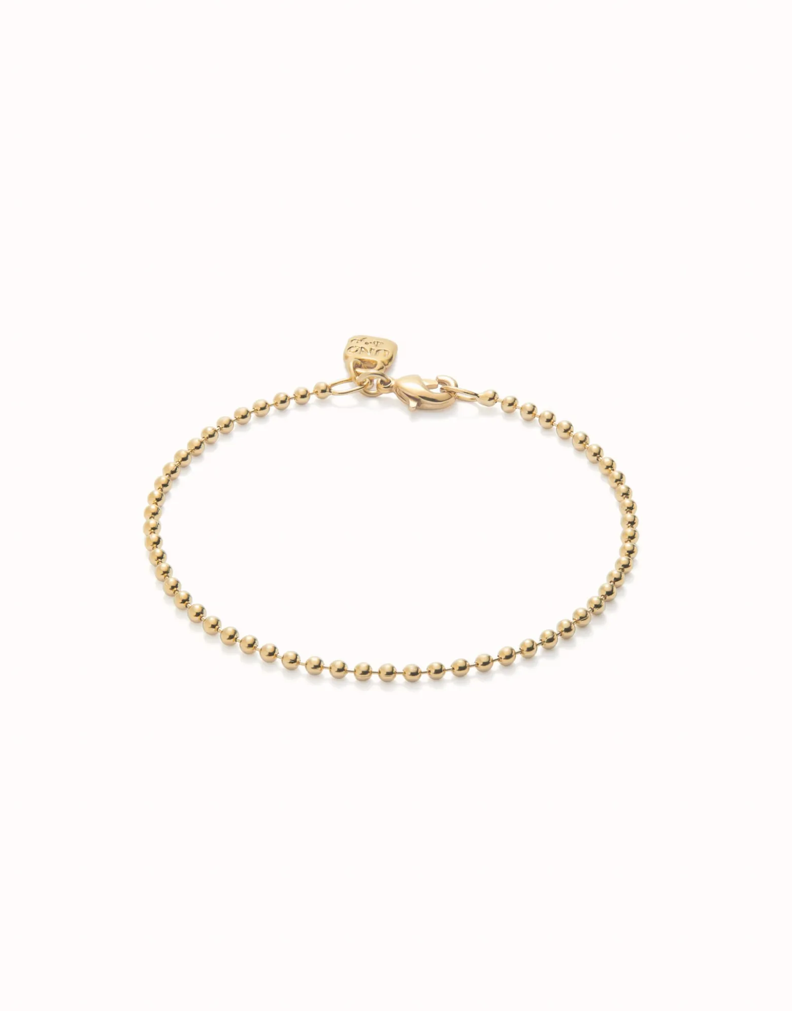 Pulsera con bolas bañada en oro de 18k
