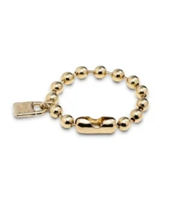 Pulsera de bolas bañada en oro de 18k