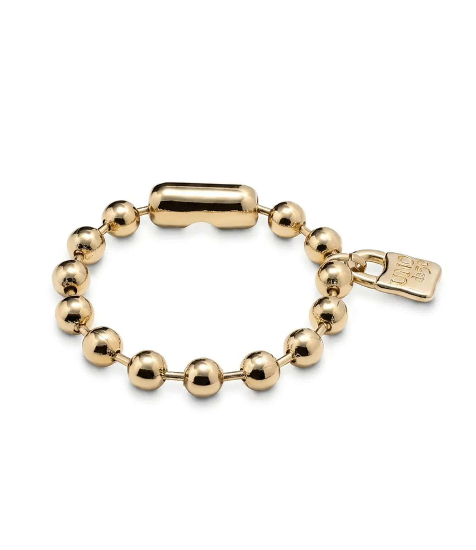 Pulsera de bolas bañada en oro de 18k