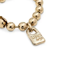 Pulsera de bolas bañada en oro de 18k