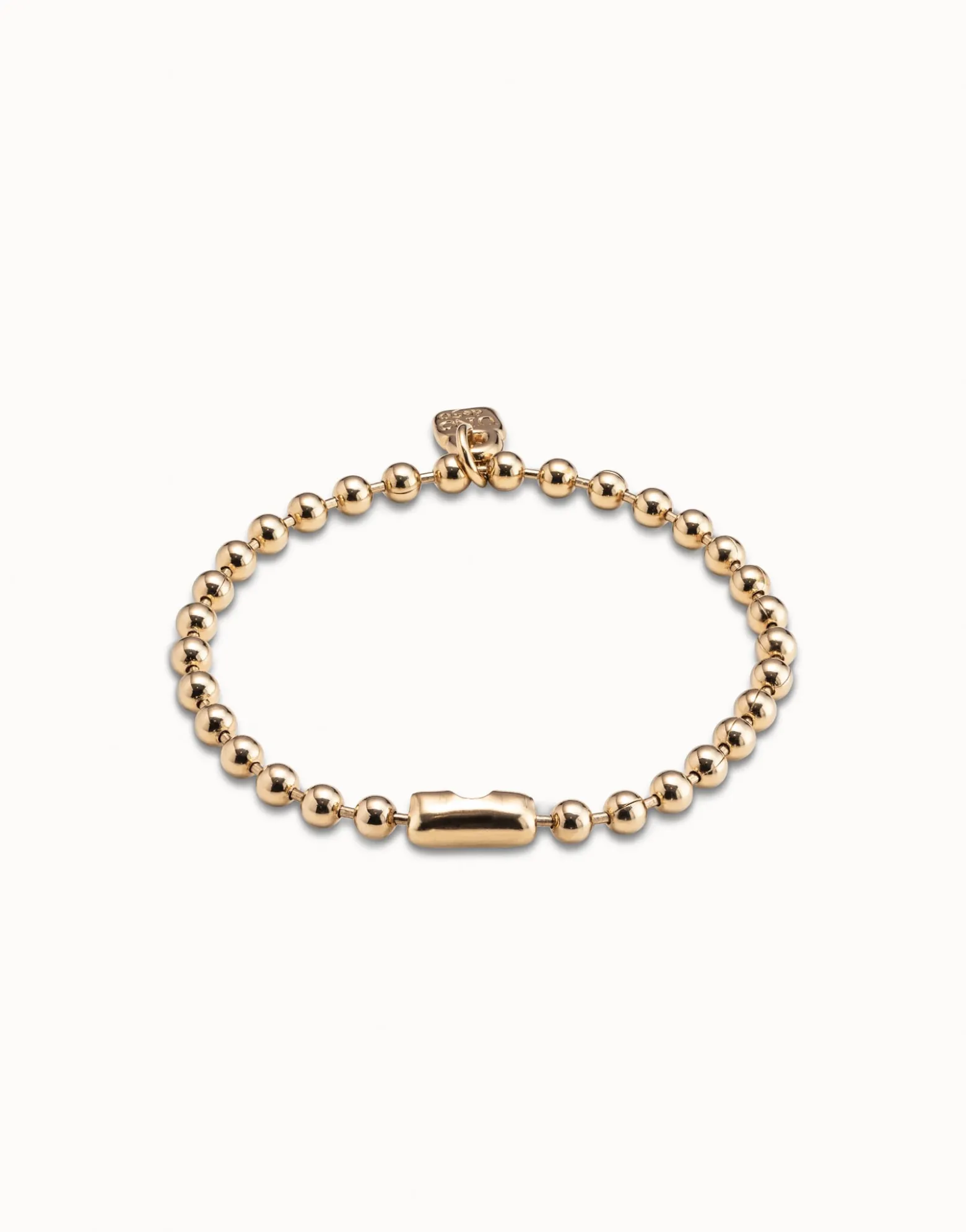 Pulsera de bolitas bañada en oro de 18k