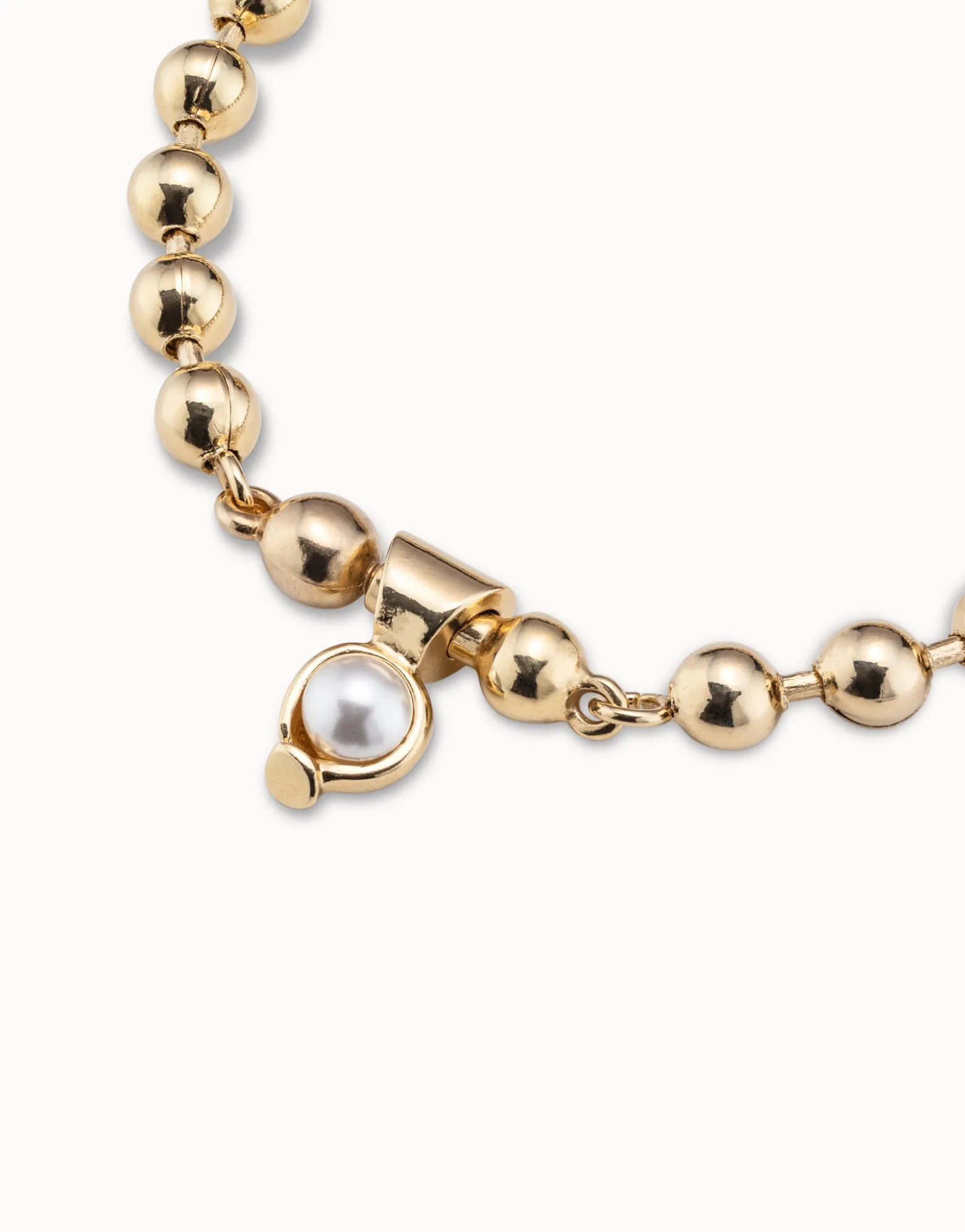 Pulsera de cadena bañada en oro de 18k