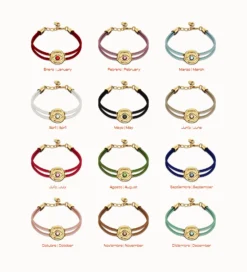 Pulsera doble de cuero azul con ojo bañado en plata de ley