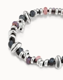 Pulsera en baño en plata de ley con cristales