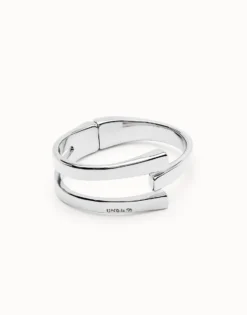 Pulsera rigida bañada en plata de ley