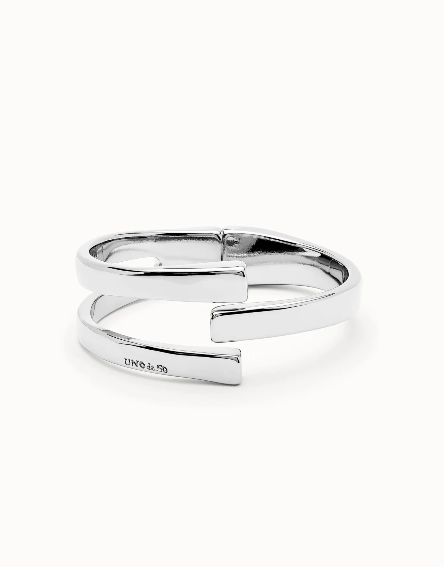 Pulsera rigida bañada en plata de ley