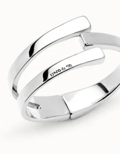 Pulsera rigida bañada en plata de ley